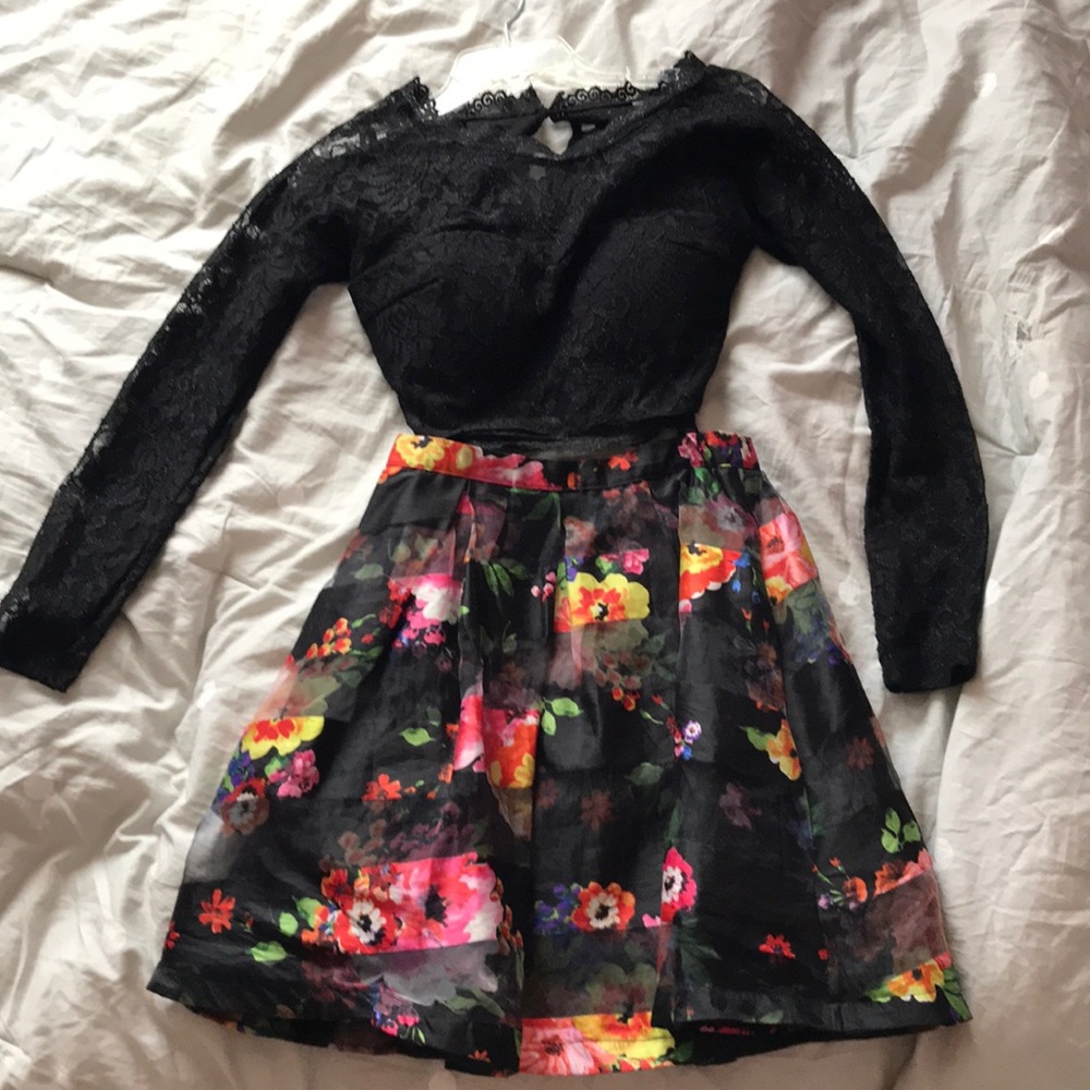 Sequin Hearts Two Piece Homecoming Dress